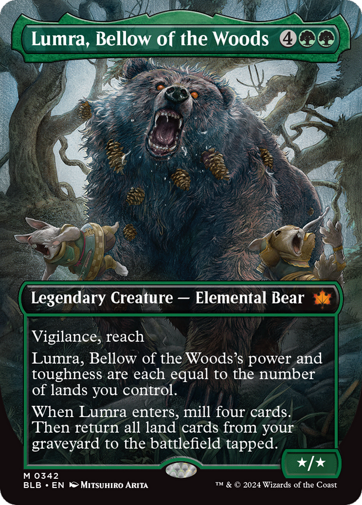 Lumra, Bellow of the Woods (Borderless) (0342) [Bloomburrow] | Good Games Cannington