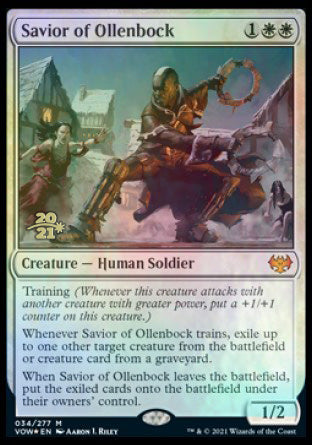 Savior of Ollenbock [Innistrad: Crimson Vow Prerelease Promos] | Good Games Cannington