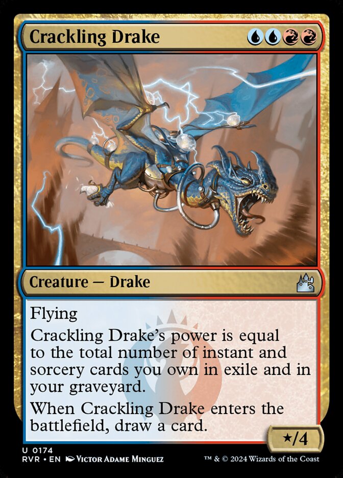 Crackling Drake 174/291 (Ravnica Remastered)  | Good Games Cannington