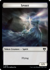 Spirit (0010) // Construct (0041) Double-Sided Token [Commander Masters Tokens] | Good Games Cannington