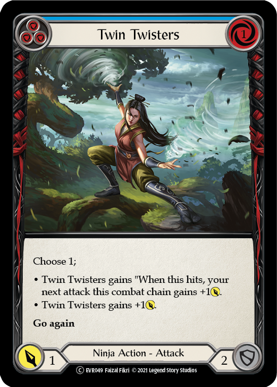 Twin Twisters (Blue) [EVR049] (Everfest)  1st Edition Normal | Good Games Cannington