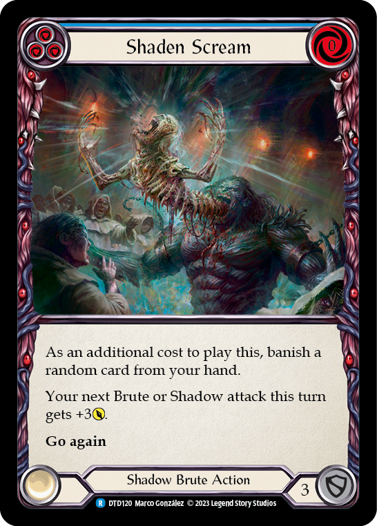 Shaden Scream (Blue) [DTD120] (Dusk Till Dawn)  Rainbow Foil | Good Games Cannington