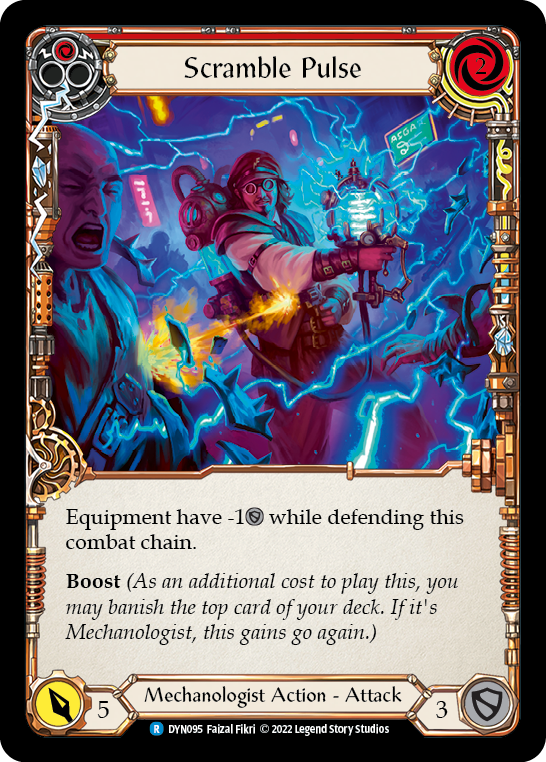 Scramble Pulse (Red) [DYN095] (Dynasty)  Rainbow Foil | Good Games Cannington