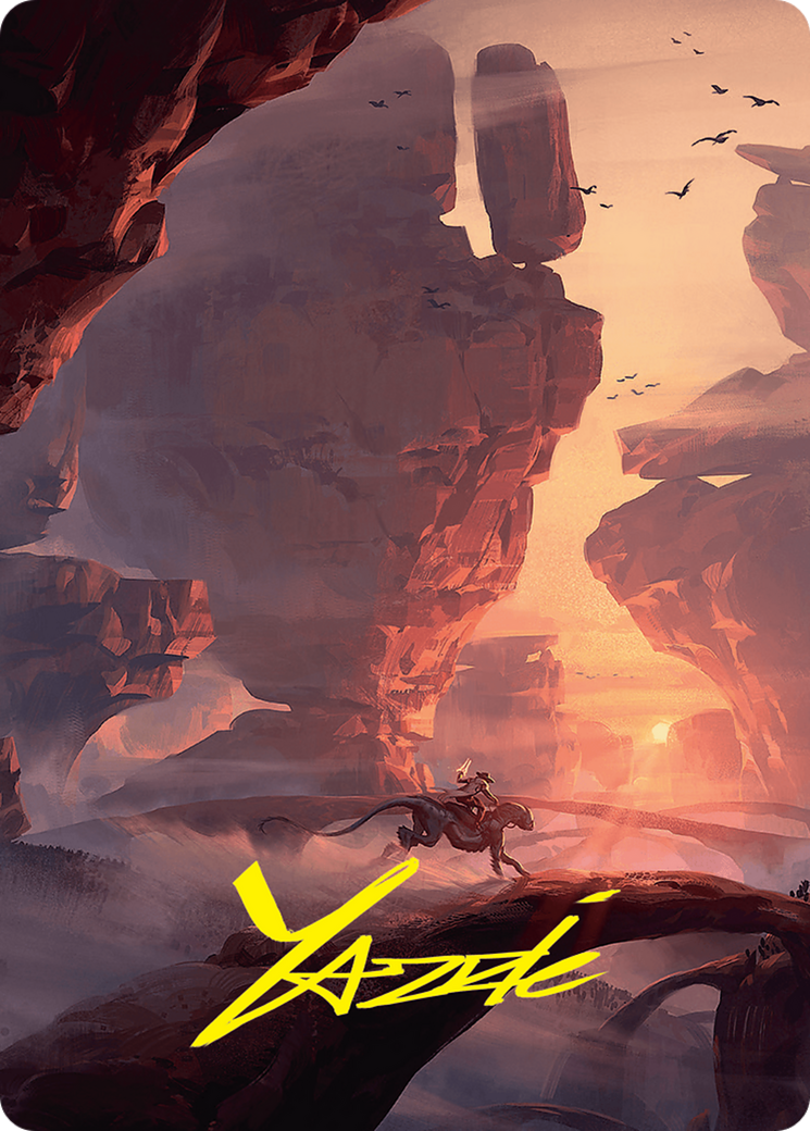 Mountain Art Card (24/54) (Gold-Stamped Signature) [Foundations Art Series] | Good Games Cannington
