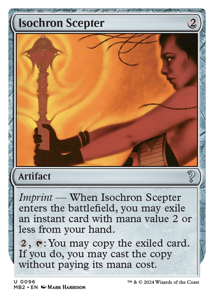Isochron Scepter (White Border) [Mystery Booster 2] | Good Games Cannington