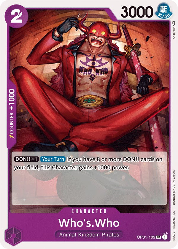 Who's.Who [Romance Dawn] | Good Games Cannington