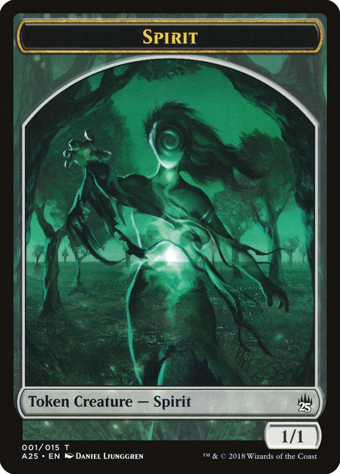 Spirit Token (001/015) [Masters 25 Tokens] | Good Games Cannington