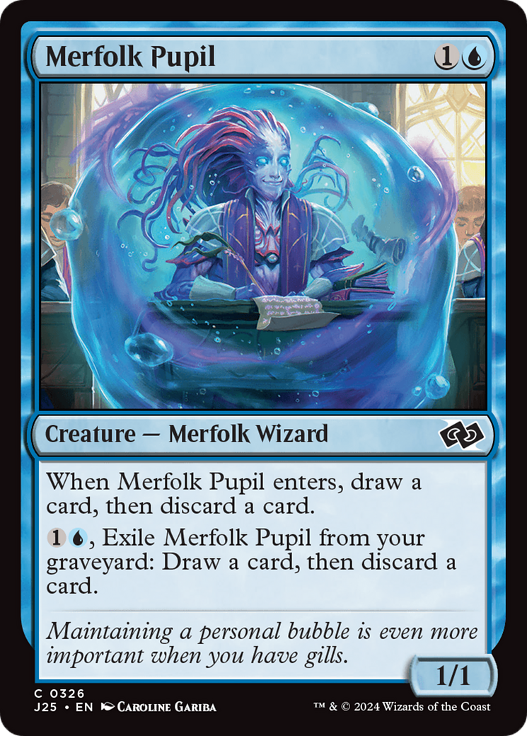 Merfolk Pupil [Foundations Jumpstart] | Good Games Cannington