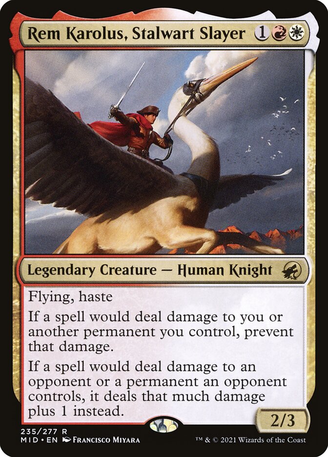 Rem Karolus, Stalwart Slayer 235/277 (Innistrad: Midnight Hunt)  | Good Games Cannington