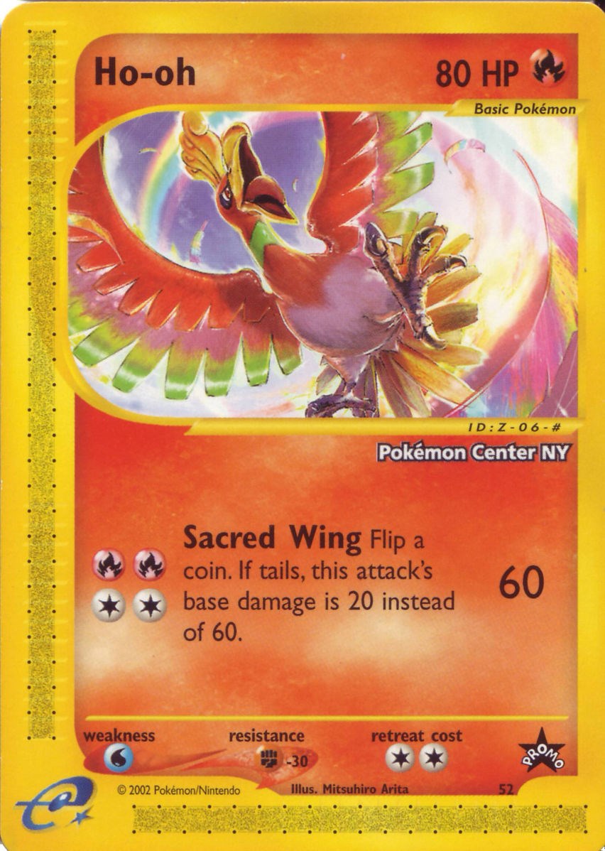 Ho-oh (52) (Pokemon Center NY Promo) [Wizards of the Coast: Black Star Promos] | Good Games Cannington