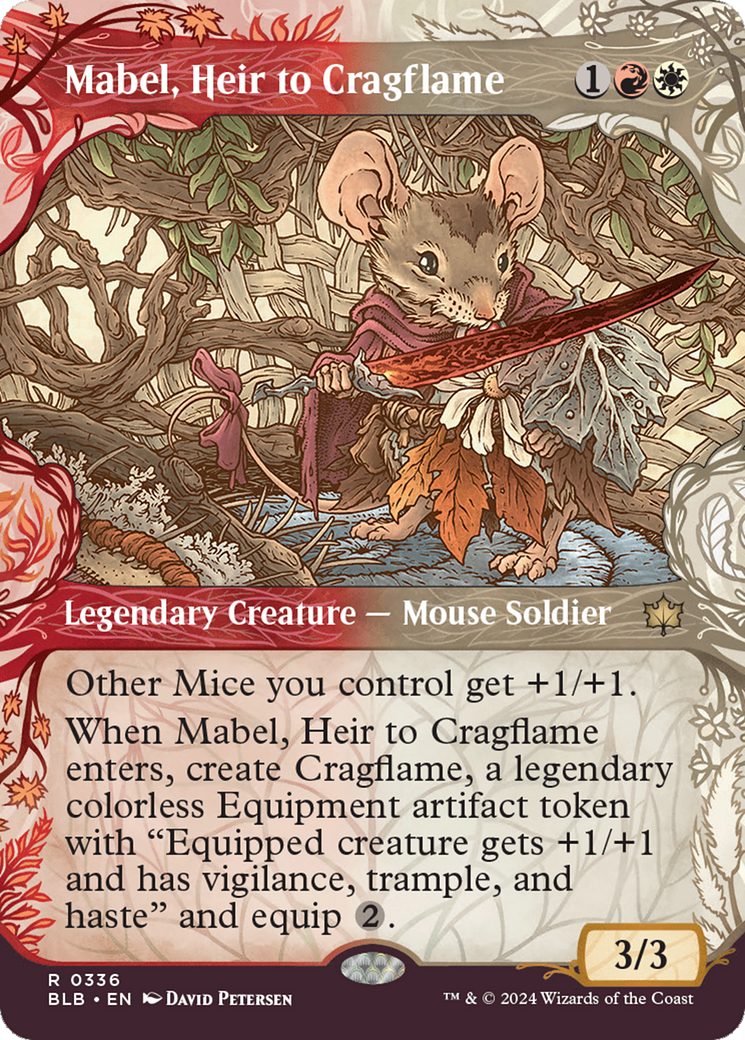 Mabel, Heir to Cragflame (Showcase) [Bloomburrow] | Good Games Cannington