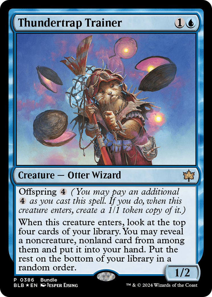 Thundertrap Trainer [Bloomburrow Promos] | Good Games Cannington
