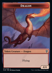 Treasure // Dragon Double-Sided Token [Commander Legends: Battle for Baldur's Gate Tokens] | Good Games Cannington