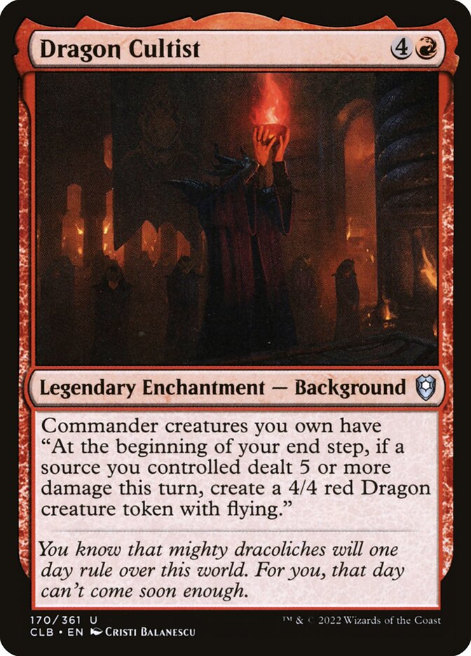 Dragon Cultist 170 (Commander Legends: Battle for Baldur's Gate)  | Good Games Cannington