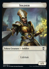 Soldier (09) // Cat Beast Double-Sided Token [Streets of New Capenna Commander Tokens] | Good Games Cannington