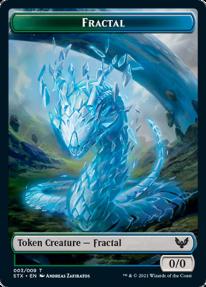 Fractal // Inkling Double-Sided Token [Strixhaven: School of Mages Tokens] | Good Games Cannington