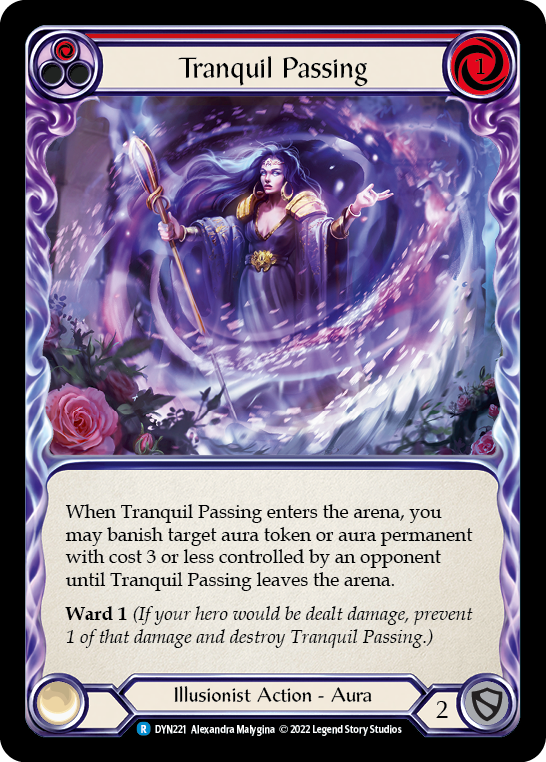 Tranquil Passing (Red) [DYN221] (Dynasty)  Rainbow Foil | Good Games Cannington