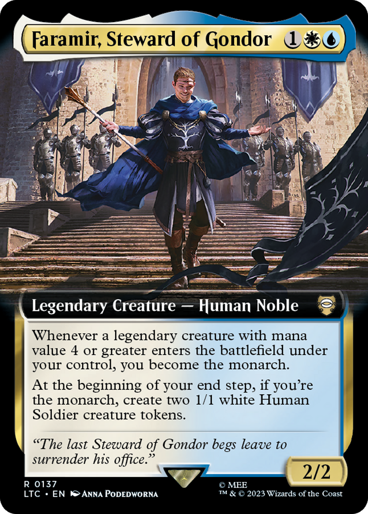 Faramir, Steward of Gondor (Extended Art) [The Lord of the Rings: Tales of Middle-Earth Commander] | Good Games Cannington