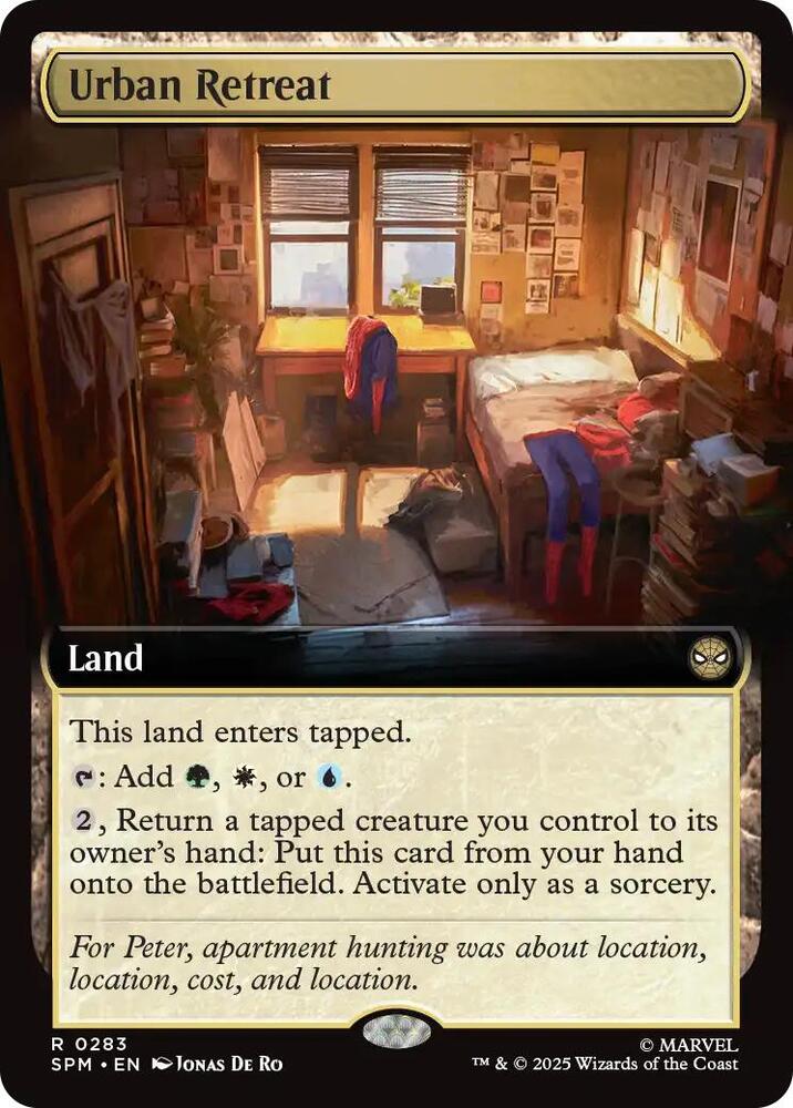 Urban Retreat Extended Art 283 (Marvel's Spider-Man)  - Foil | Good Games Cannington