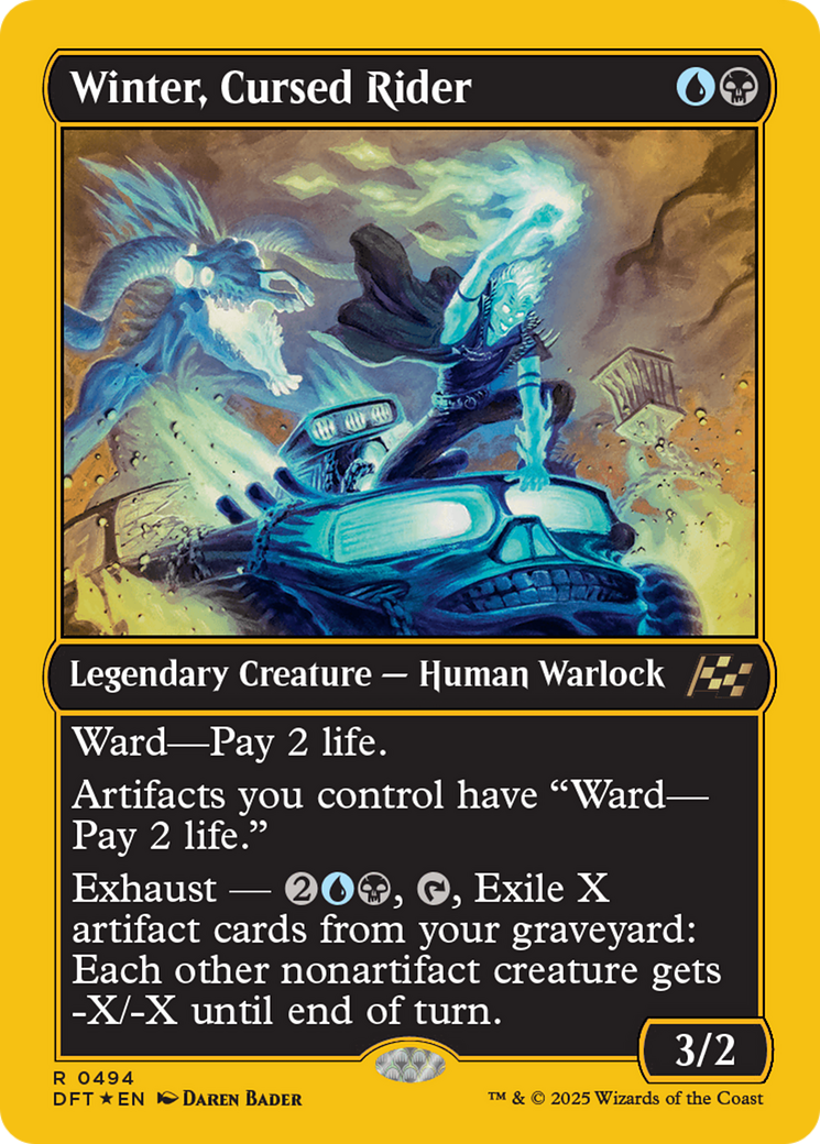 Winter, Cursed Rider (First-Place Foil) [Aetherdrift] | Good Games Cannington