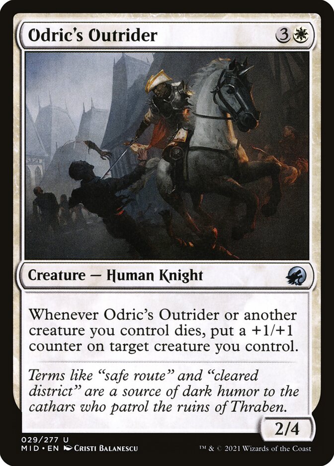Odric's Outrider 29/277 (Innistrad: Midnight Hunt)  | Good Games Cannington