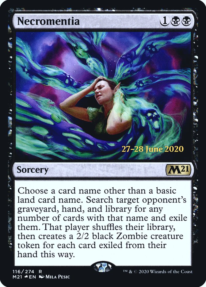 Necromentia [Core Set 2021 Prerelease Promos] | Good Games Cannington