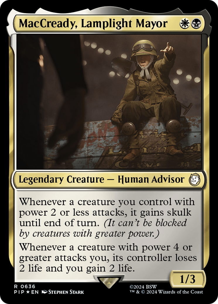 MacCready, Lamplight Mayor (Surge Foil) [Fallout] | Good Games Cannington
