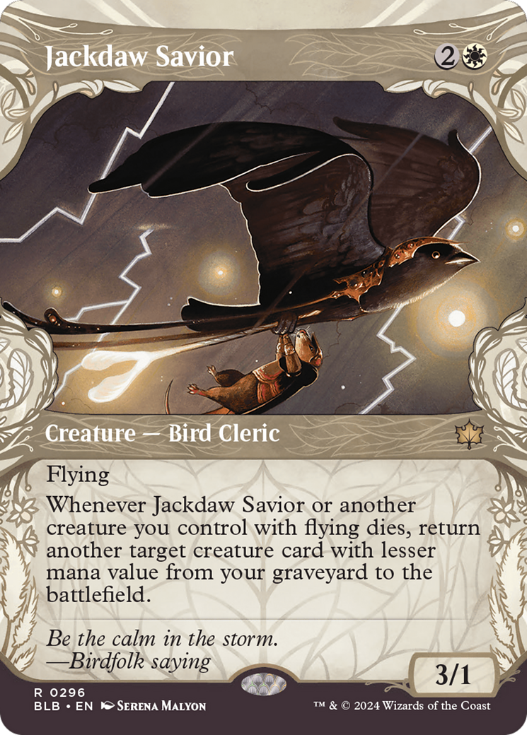 Jackdaw Savior (Showcase) [Bloomburrow] | Good Games Cannington