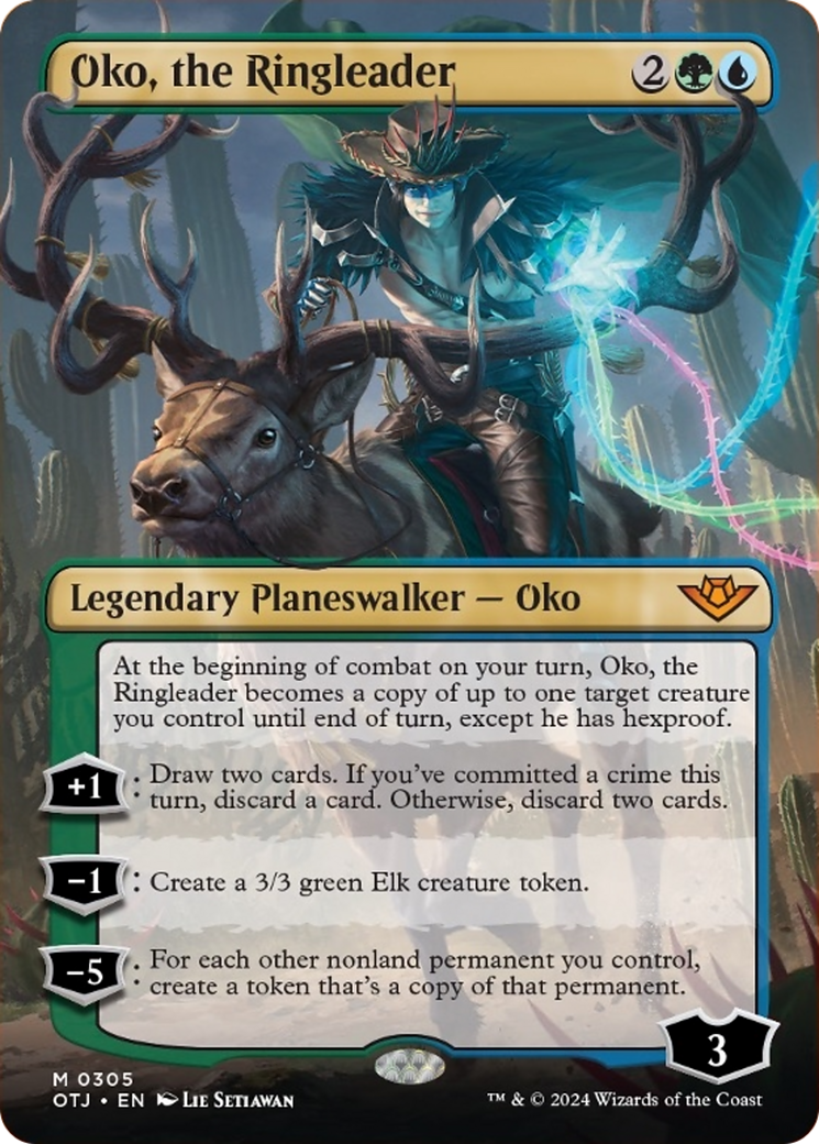 Oko, the Ringleader (Borderless) [Outlaws of Thunder Junction] | Good Games Cannington