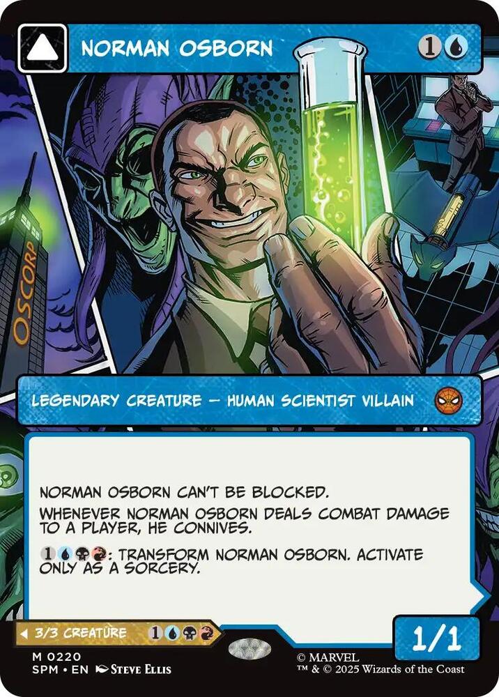 Norman Osborn Borderless 220 (Marvel's Spider-Man)  - Showcase Foil | Good Games Cannington