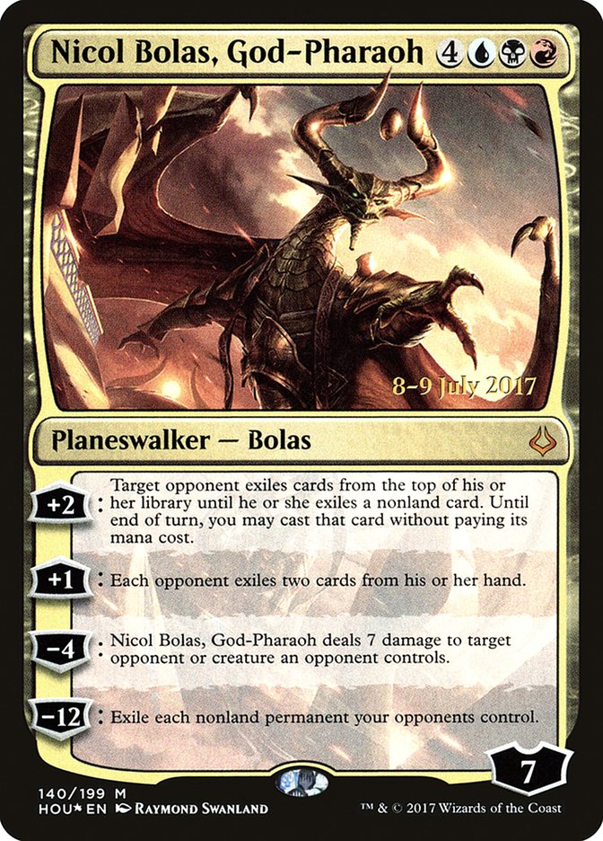 Nicol Bolas, God-Pharaoh [Hour of Devastation Prerelease Promos] | Good Games Cannington