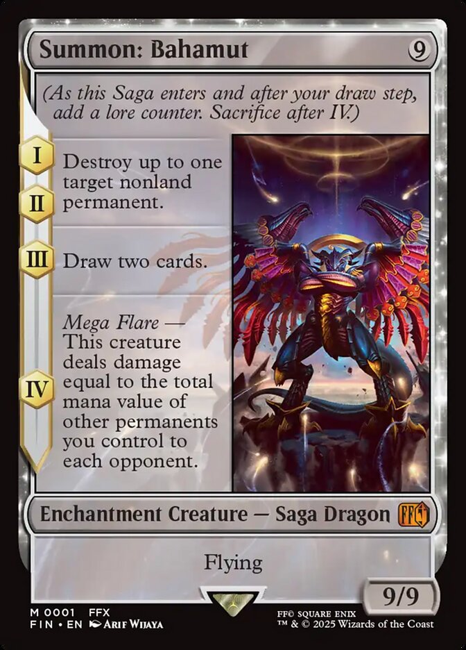 Summon: Bahamut 1 (FINAL FANTASY)  - Foil | Good Games Cannington