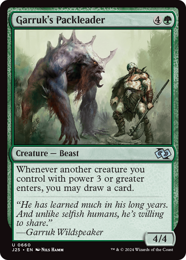Garruk's Packleader [Foundations Jumpstart] | Good Games Cannington