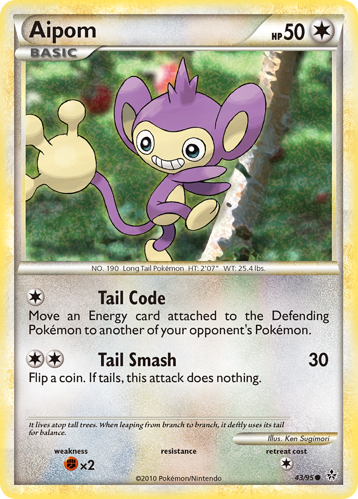 Aipom (43/95) [HeartGold & SoulSilver: Unleashed] | Good Games Cannington