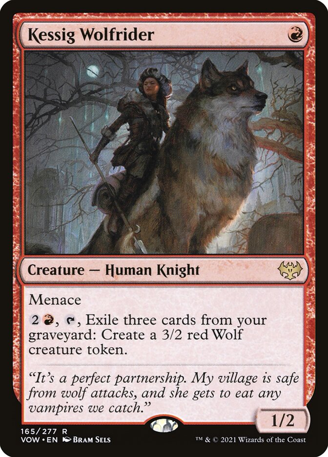 Kessig Wolfrider 165 (Innistrad: Crimson Vow)  | Good Games Cannington