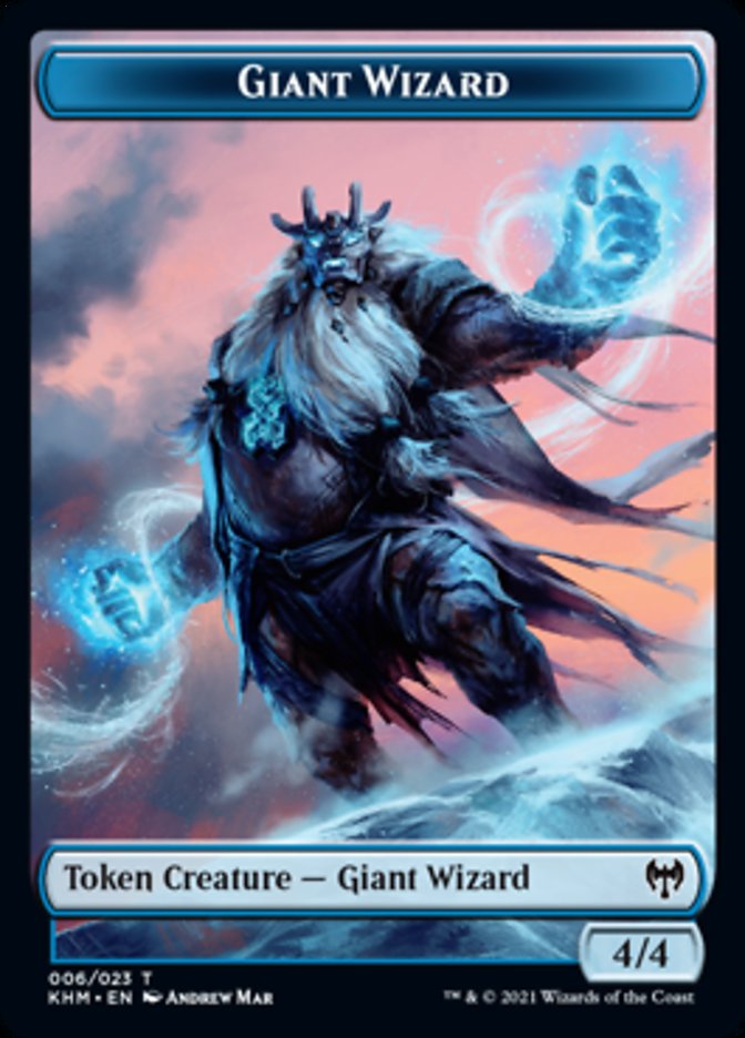 Giant Wizard Token [Kaldheim Tokens] | Good Games Cannington