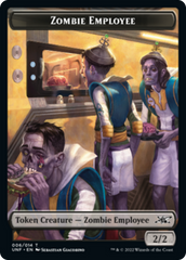 Zombie Employee // Treasure (013) Double-Sided Token [Unfinity Tokens] | Good Games Cannington