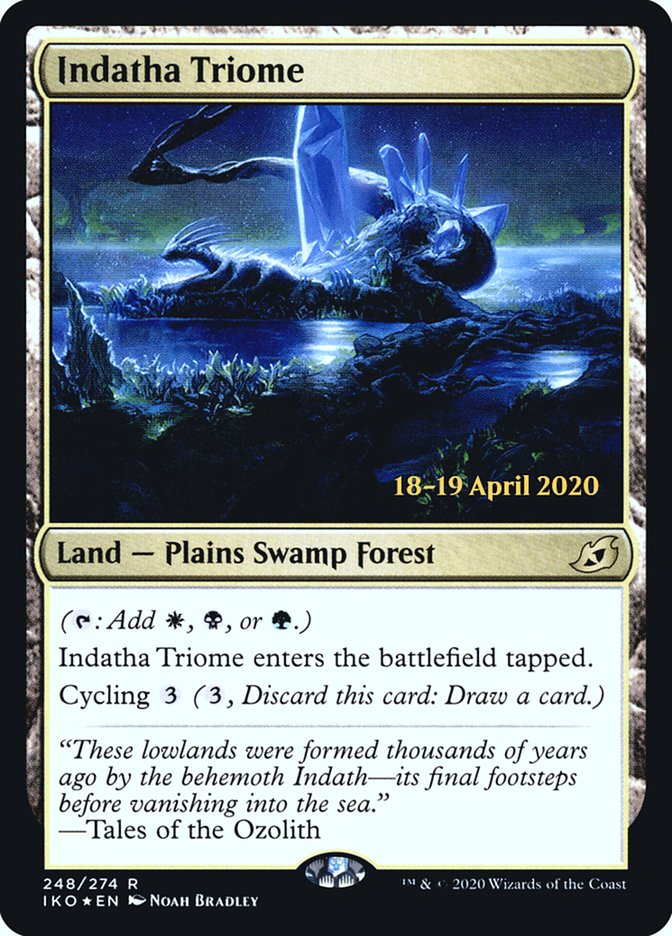 Indatha Triome [Ikoria: Lair of Behemoths Prerelease Promos] | Good Games Cannington