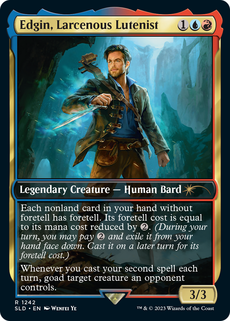 Edgin, Larcenous Lutenist [Secret Lair Drop Series] | Good Games Cannington