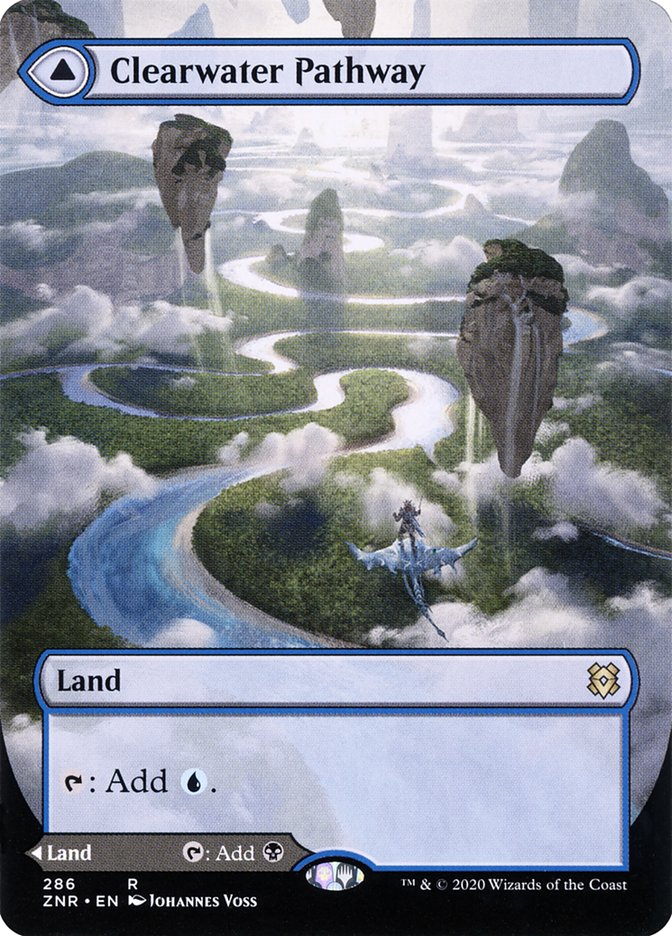 Clearwater Pathway // Murkwater Pathway (Borderless Alternate Art) [Zendikar Rising] | Good Games Cannington