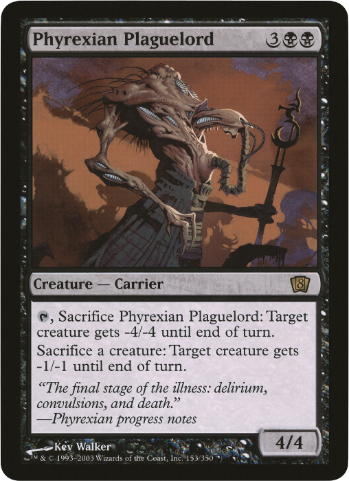 Phyrexian Plaguelord (Oversized) [Eighth Edition Box Topper] | Good Games Cannington