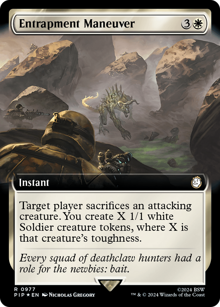 Entrapment Maneuver (Extended Art) (Surge Foil) [Fallout] | Good Games Cannington