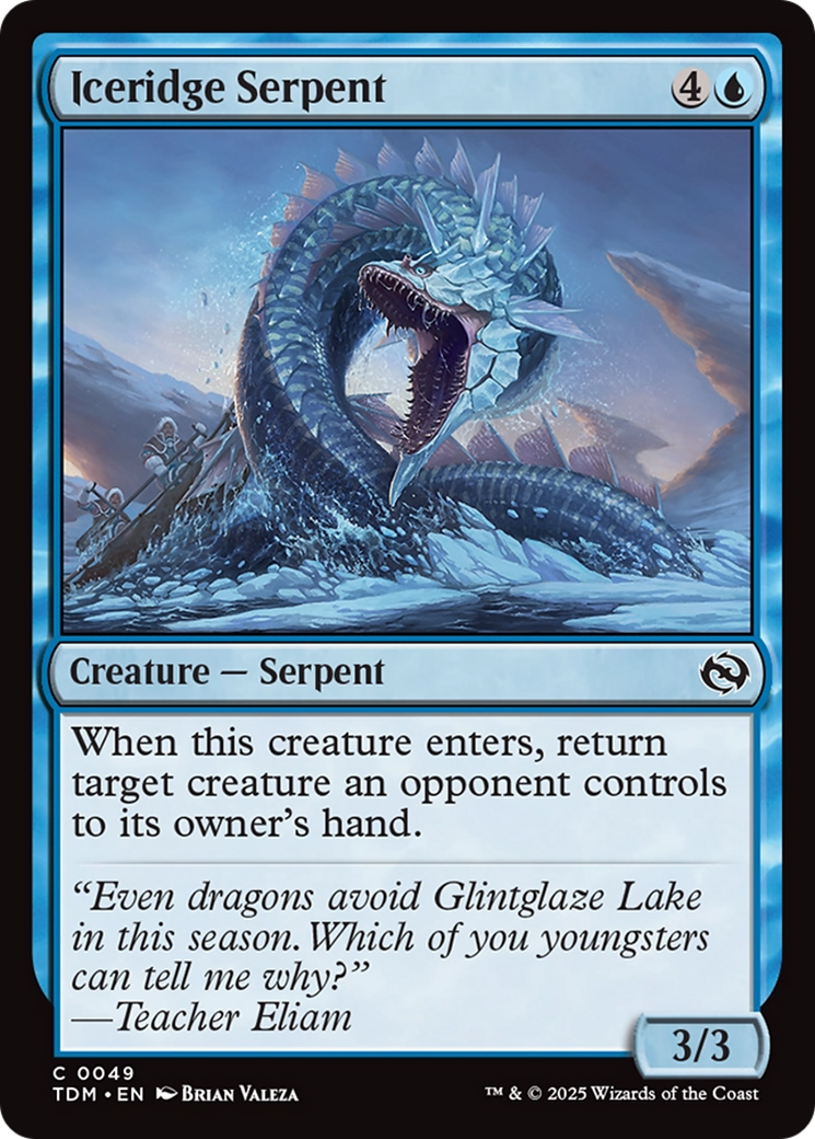Iceridge Serpent [Tarkir: Dragonstorm] | Good Games Cannington