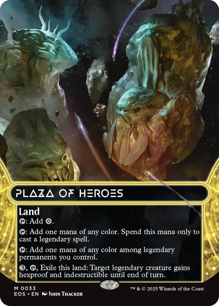 Plaza of Heroes 0033 Borderless 33 (Edge of Eternities: Stellar Sights)  | Good Games Cannington