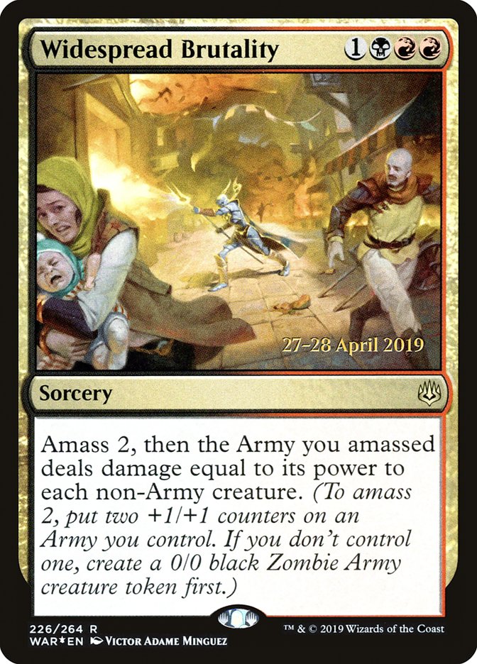 Widespread Brutality [War of the Spark Prerelease Promos] | Good Games Cannington
