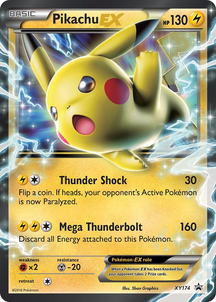 Pikachu EX XY174 XY174 (Jumbo Cards)  - Holofoil | Good Games Cannington