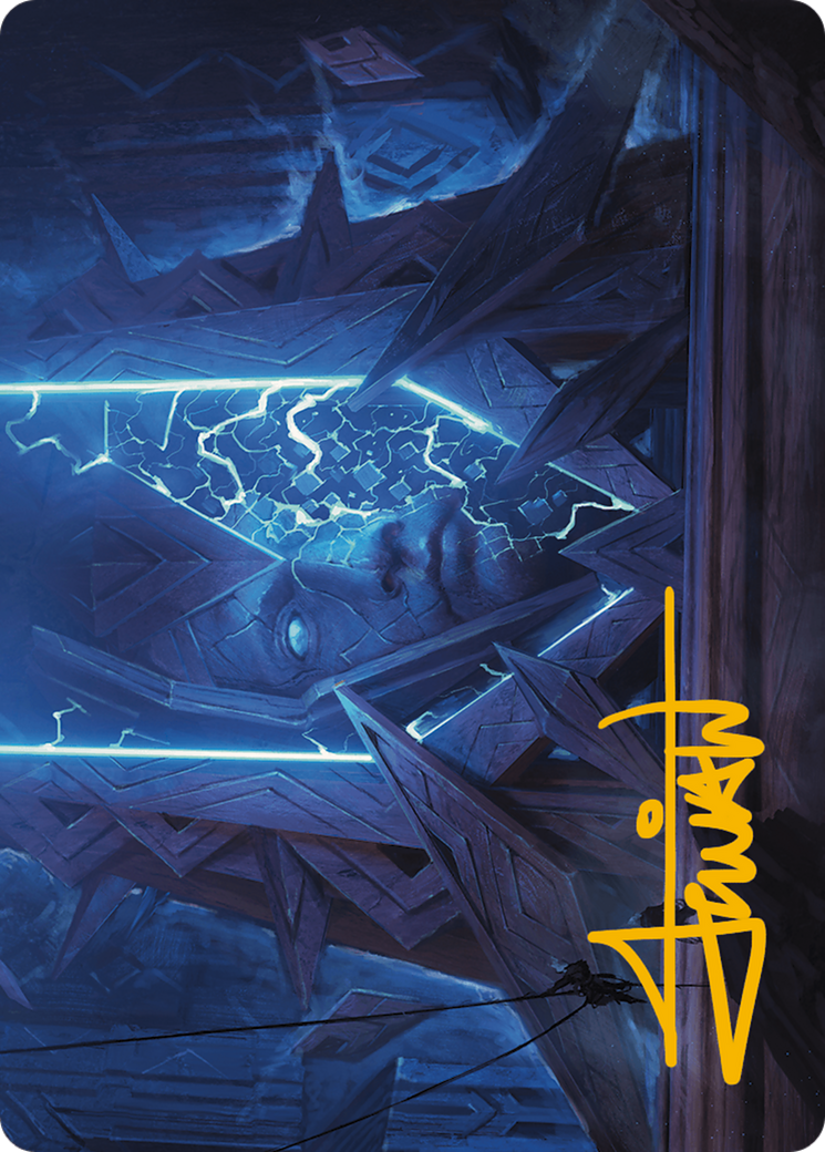 Stone Idol Generator Art Card (Gold-Stamped Signature) [Modern Horizons 3 Art Series] | Good Games Cannington