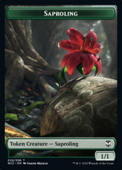 Beast // Saproling Double-Sided Token [Streets of New Capenna Commander Tokens] | Good Games Cannington