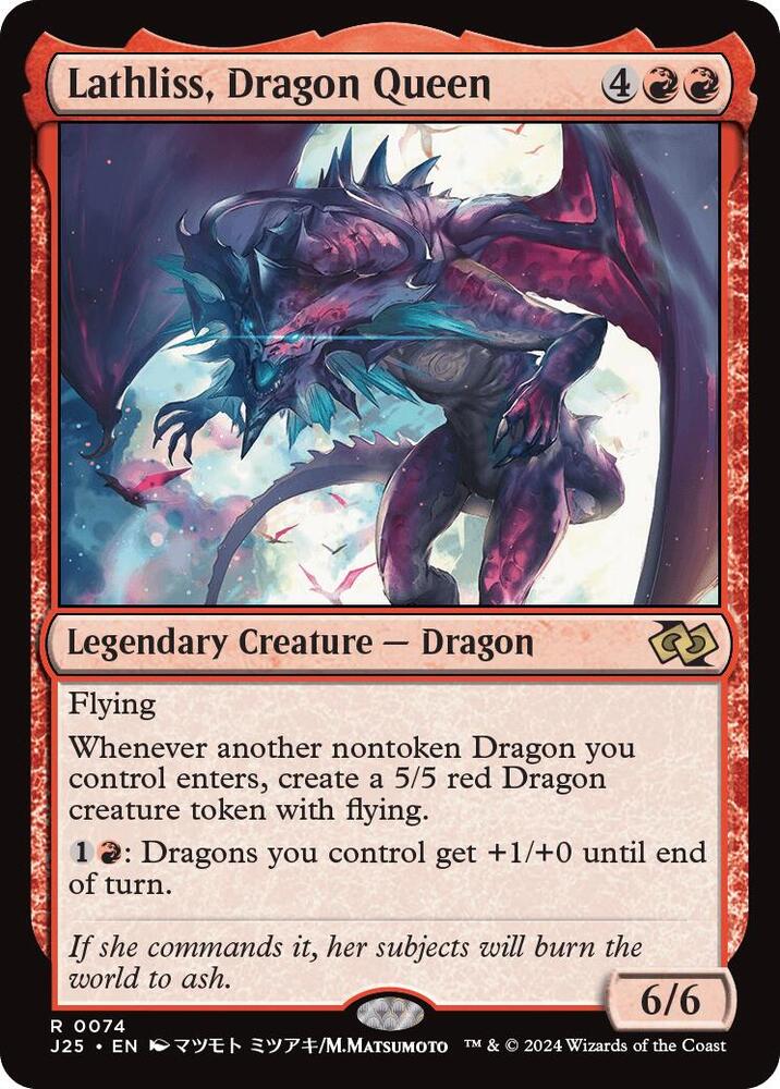 Lathliss, Dragon Queen 74 (Foundations Jumpstart)  | Good Games Cannington