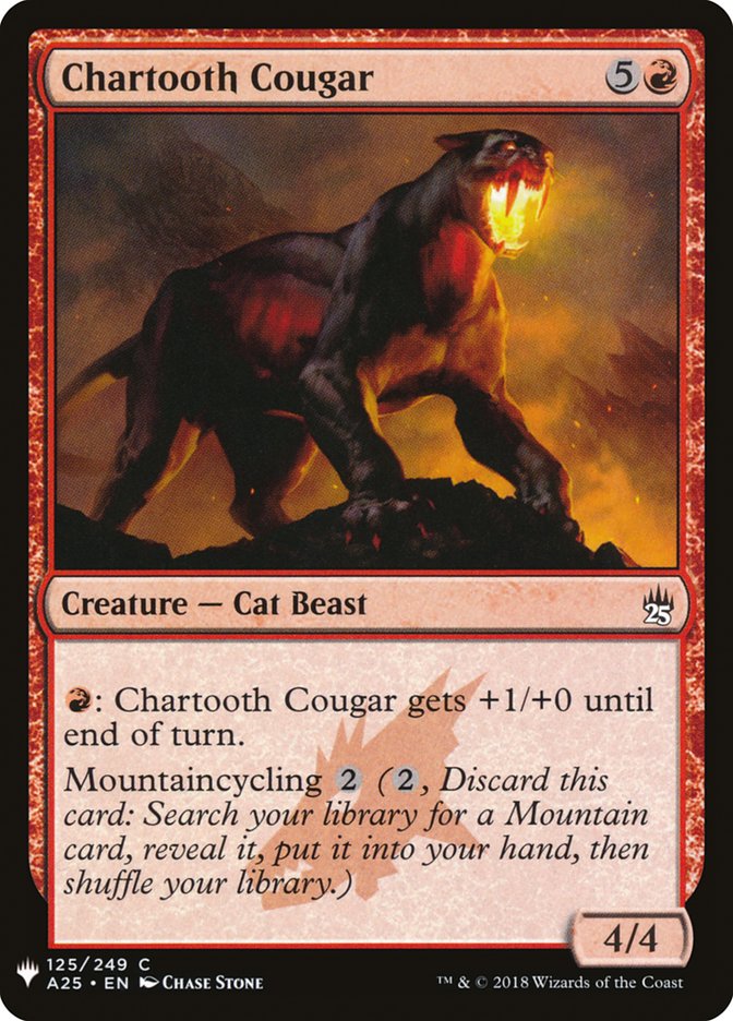 Chartooth Cougar [Mystery Booster] | Good Games Cannington